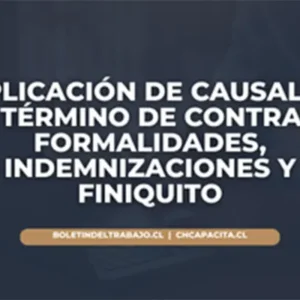 Aplicación de Causales de Término de Contrato, Formalidades, Indemnizaciones y Finiquito