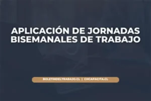 Aplicación de Jornadas Bisemanales de Trabajo